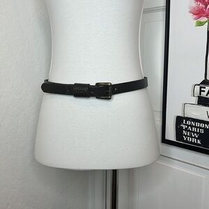 Christopher Kon Dark Brown Leather Belt Size S